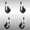 Service Caster 4 Inch 316SS Soft Rubber Swivel 3/4 Inch Expanding Stem Caster Brake SCC, 2PK SCC-SS316EX20S414-SRS-2-TLB-2-34 - alternate 1